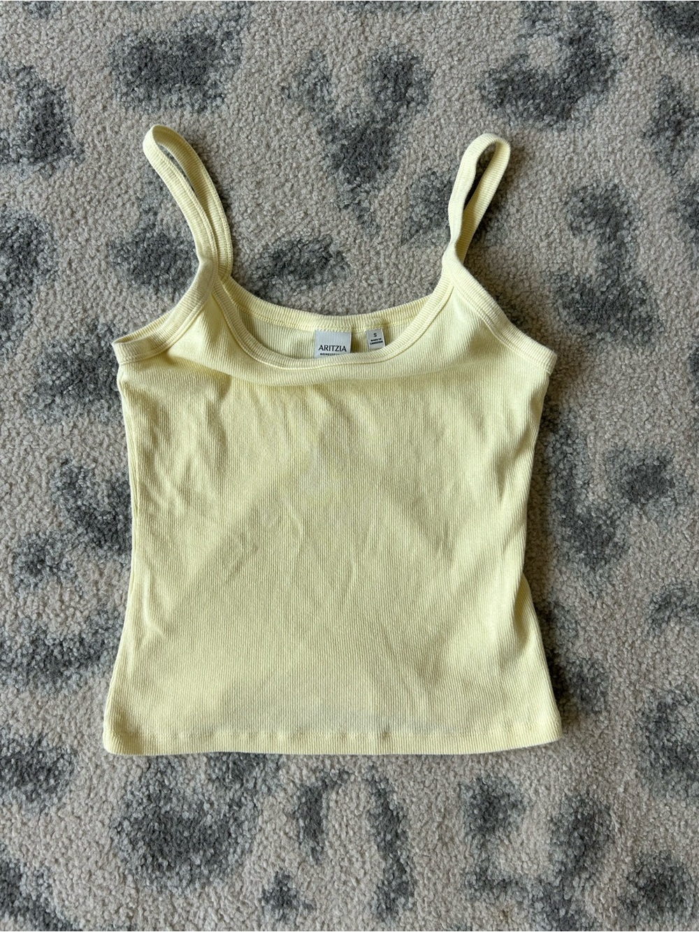 Aritzia Butter Yellow Tank Top